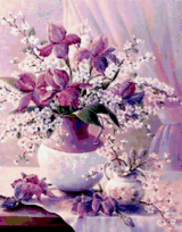Весенний букет - цветы, натюрморт, букет - предпросмотр