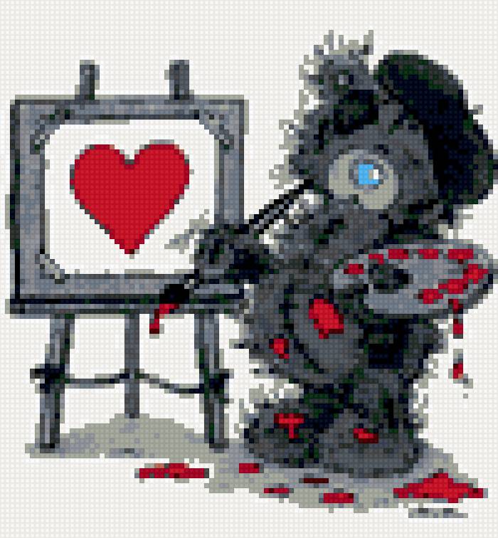 Художник - тедди - предпросмотр