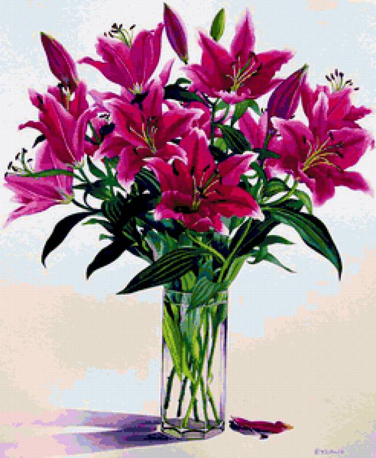 Серия "Букет" - лилии, цветы, букет - предпросмотр
