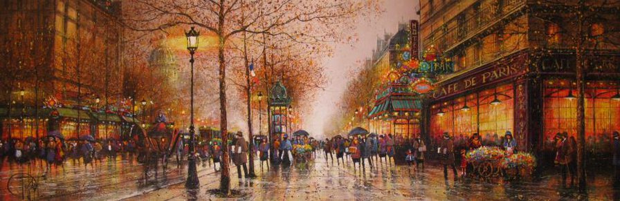 Бульвары - франция, париж - оригинал