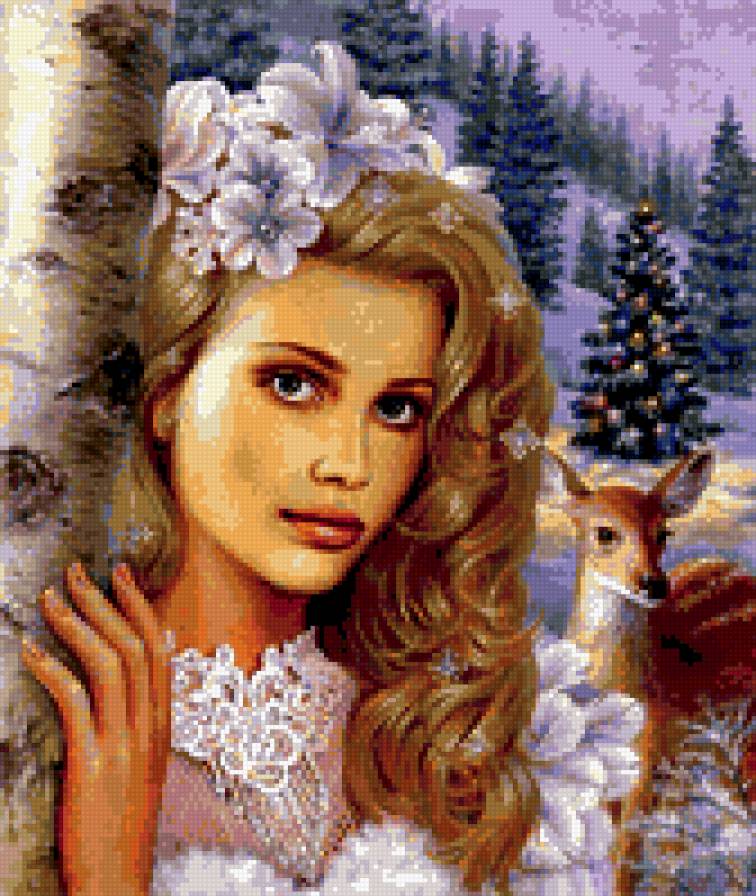 снегурочка - девушки, зимнее - предпросмотр