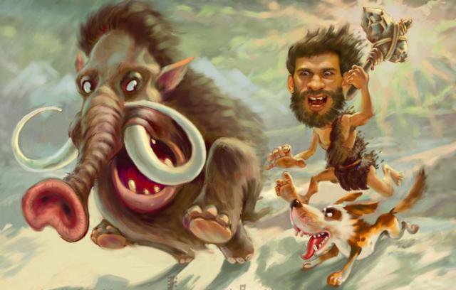 охотники на мамонтов - мамонт, охота - оригинал