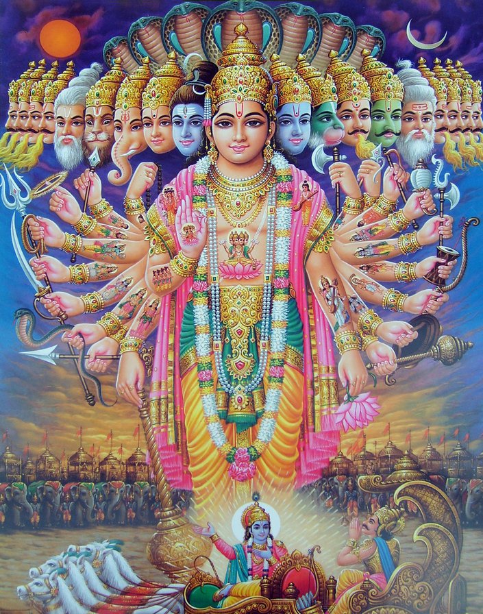 Индийские боги - индийская религия, картина, легенды, индуизм, эпос - оригинал