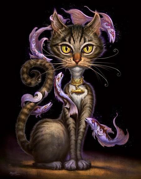 кошка - кошки, фентези - оригинал