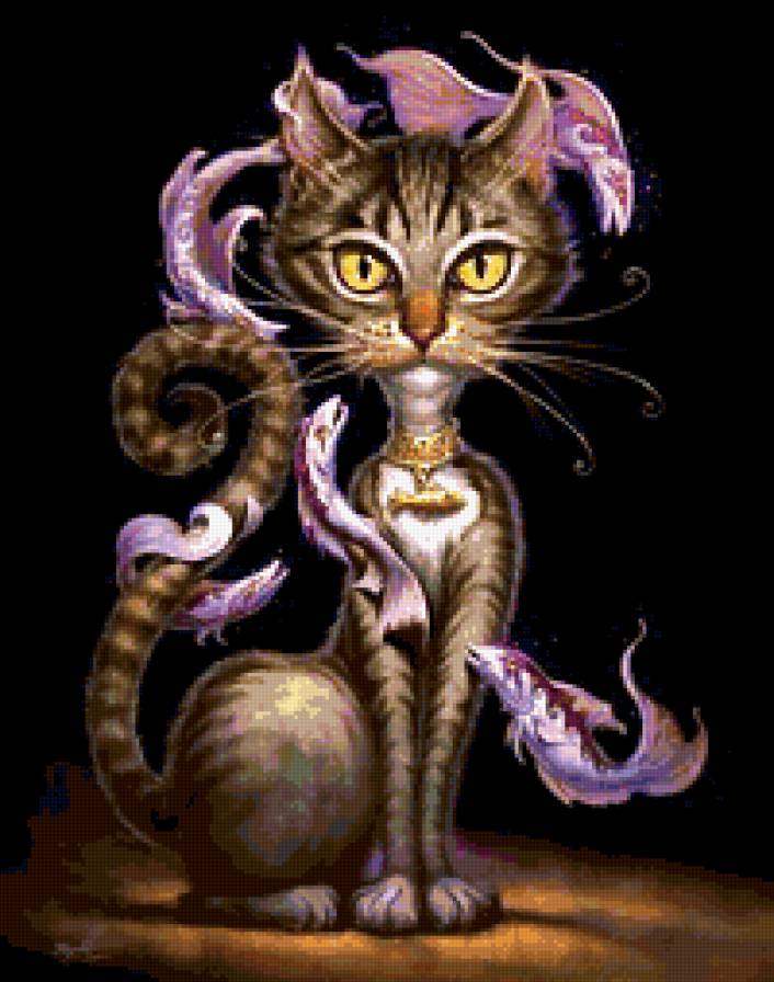 кошка - фентези, кошки - предпросмотр