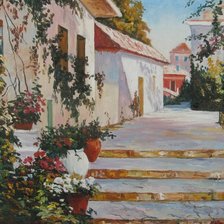 Схема вышивки «Улочка»