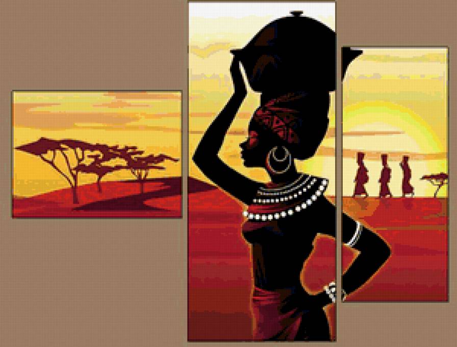 №170255 - песок, девушка, африка - предпросмотр