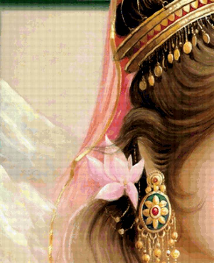 Боги Индии (триптих) - 1 верх - эпос, индийская религия, легенды, картина, индуизм - предпросмотр