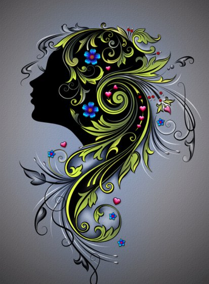 женский образ - оригинал