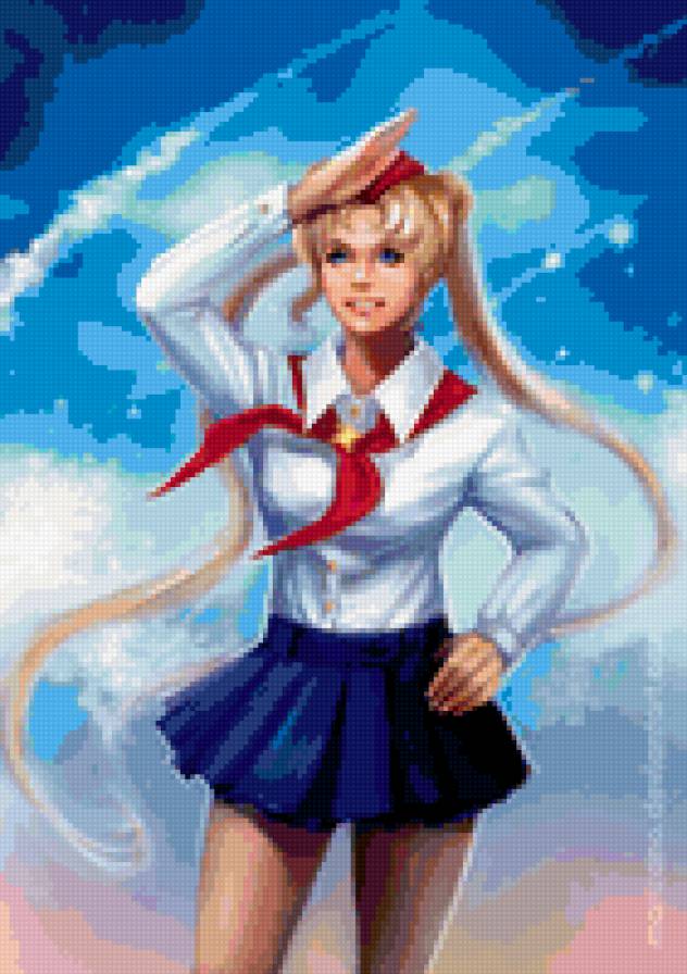 Сейлор Мун арт - прекрасная хранительница сейлор мун, усаги цукино, сейлор мун - предпросмотр