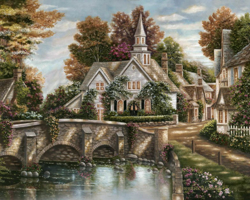 замок - природа, замок - оригинал