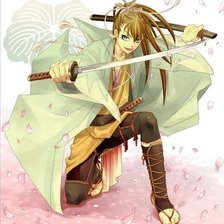 Схема вышивки «самурай»