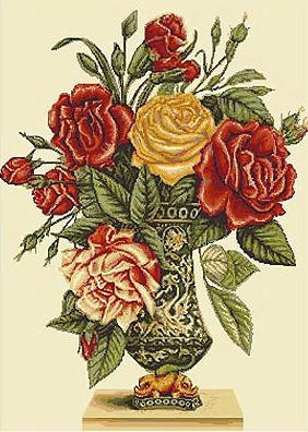 розы в вазе - цветы - оригинал