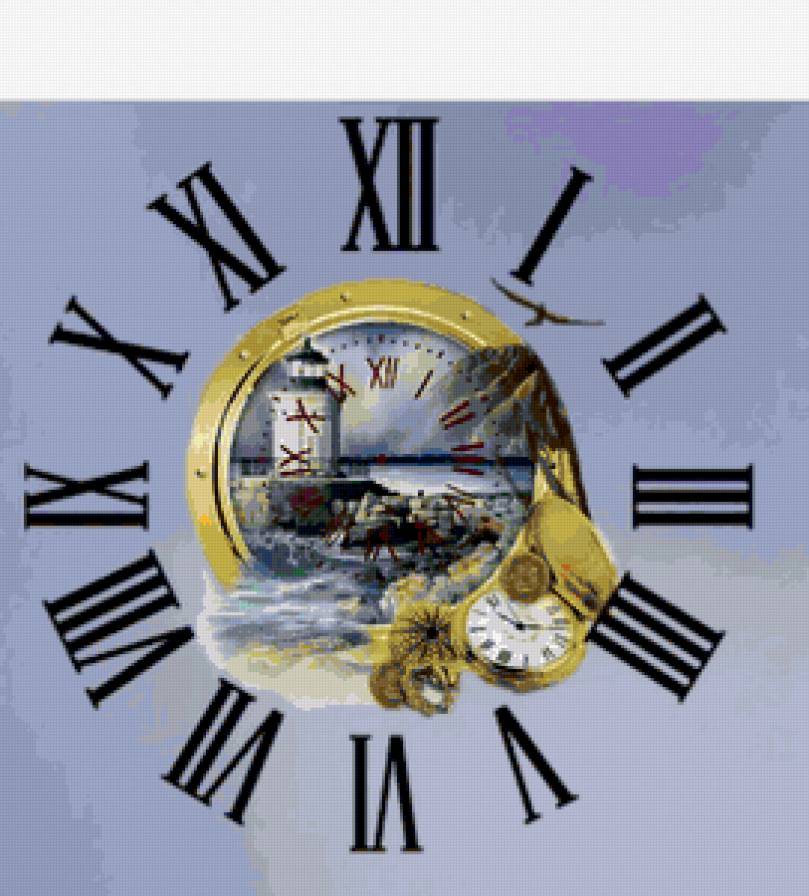 морская тема - часы - предпросмотр