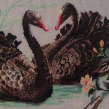 Оригинал схемы вышивки «Лебеди» (№171202)