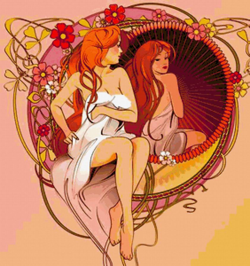 78687 - красота, девочка, живопись, красота женщины, девушки, девушка - предпросмотр