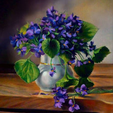 Схема вышивки «Фиалки»