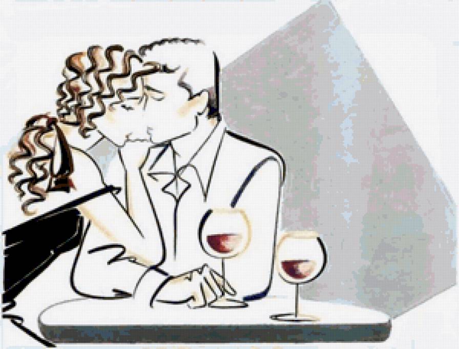 Пара - пара, силуэт - предпросмотр