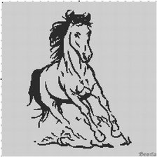 Оригинал схемы вышивки «лошадь» (№171904)