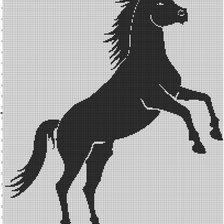 Оригинал схемы вышивки «лошадь» (№171906)
