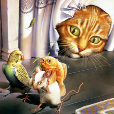 Схема вышивки «погоня»