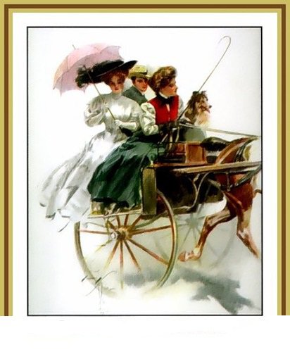 Серия "Портрет" - люди, животные, мужчина, девушка, собаки - оригинал