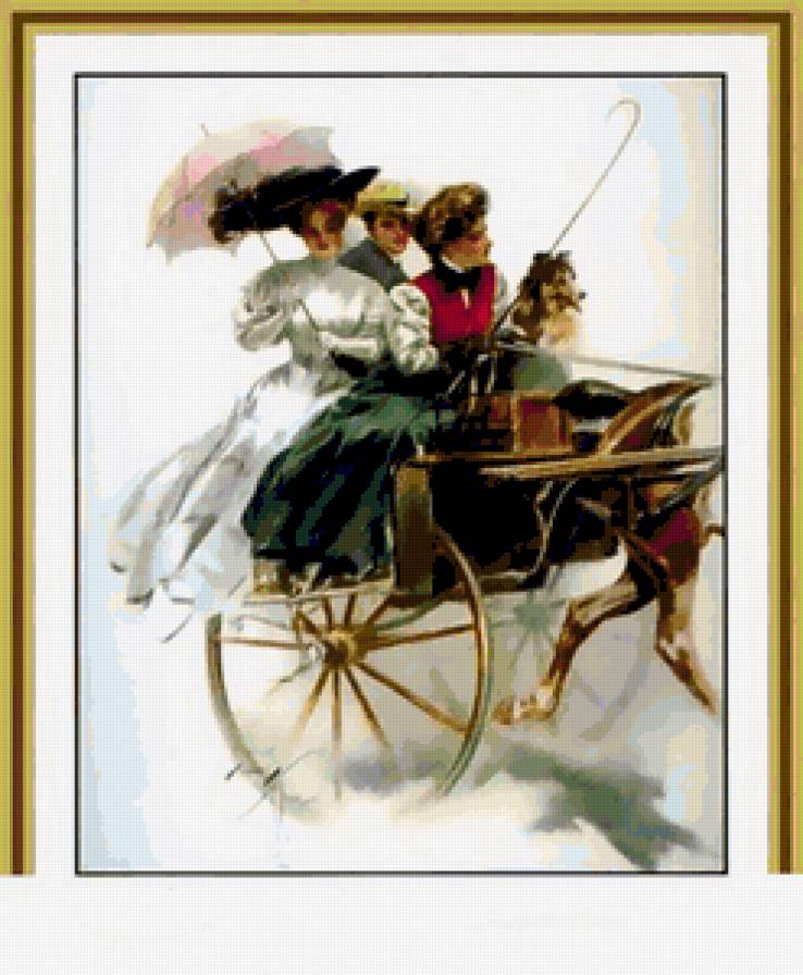 Серия "Портрет" - люди, животные, девушка, мужчина, собаки - предпросмотр