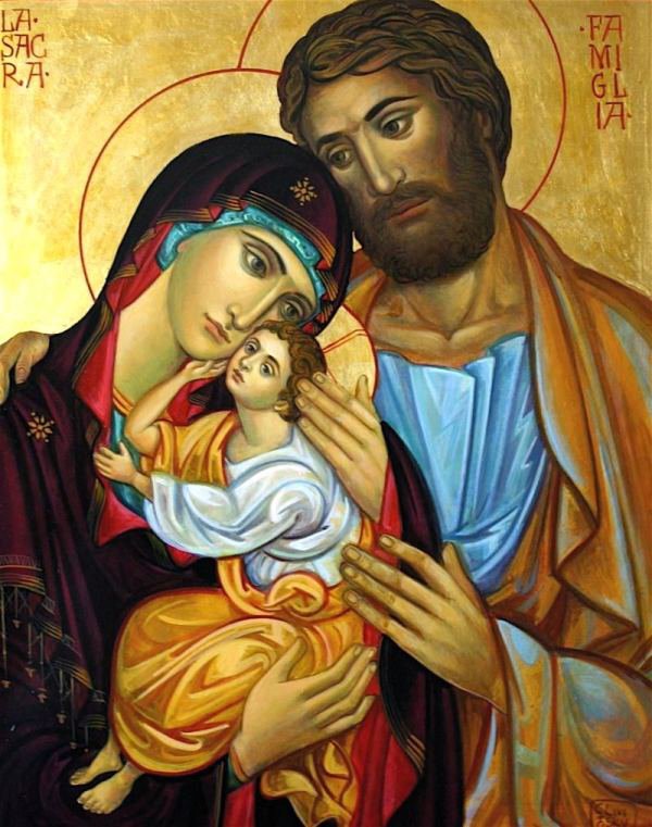 Святое семейство - религия, святое семейство, иосиф, икона, мария, иисус - оригинал