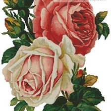 Оригинал схемы вышивки «Букет троянд» (№172416)