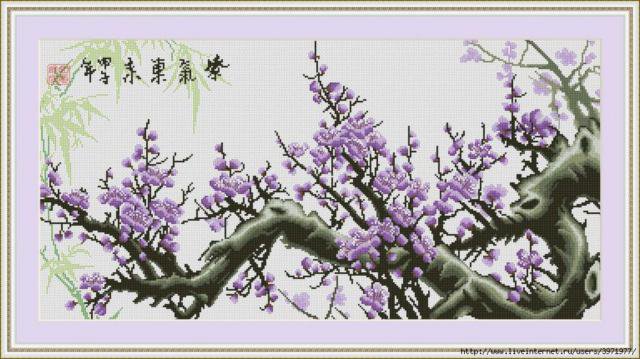 Ветка сакуры - восток - оригинал