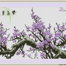Оригинал схемы вышивки «Ветка сакуры» (№172500)
