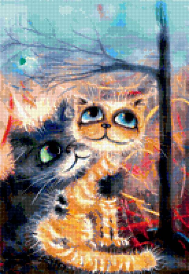 кошачья любовь... - любовь, ласка, кот, кошка - предпросмотр