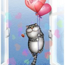 Схема вышивки «кот»