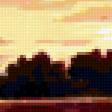 Предпросмотр схемы вышивки «закат над волгой» (№172979)