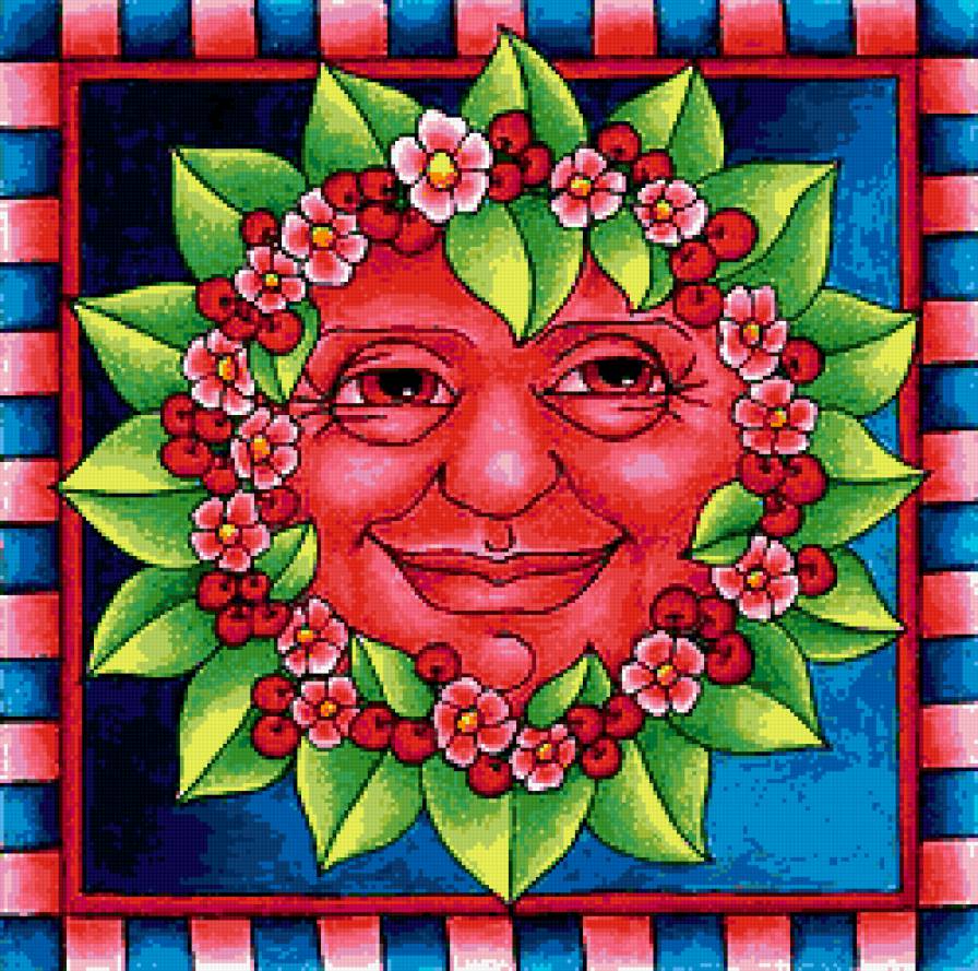 Ласковое солнышко - солнце, картинка, цветы - предпросмотр