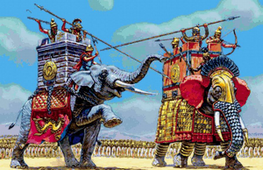 Боевые слоны - слон, животные - предпросмотр