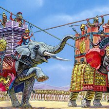 Схема вышивки «Боевые слоны»