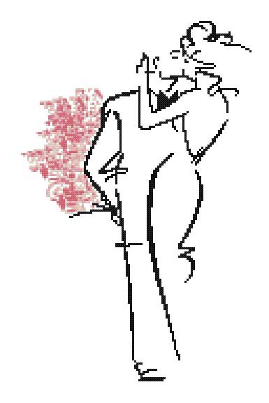 Пара - силуэт, пара - оригинал