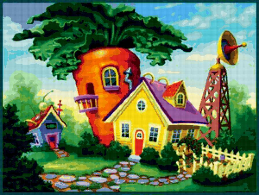 детская - лето, домик, сказка - предпросмотр