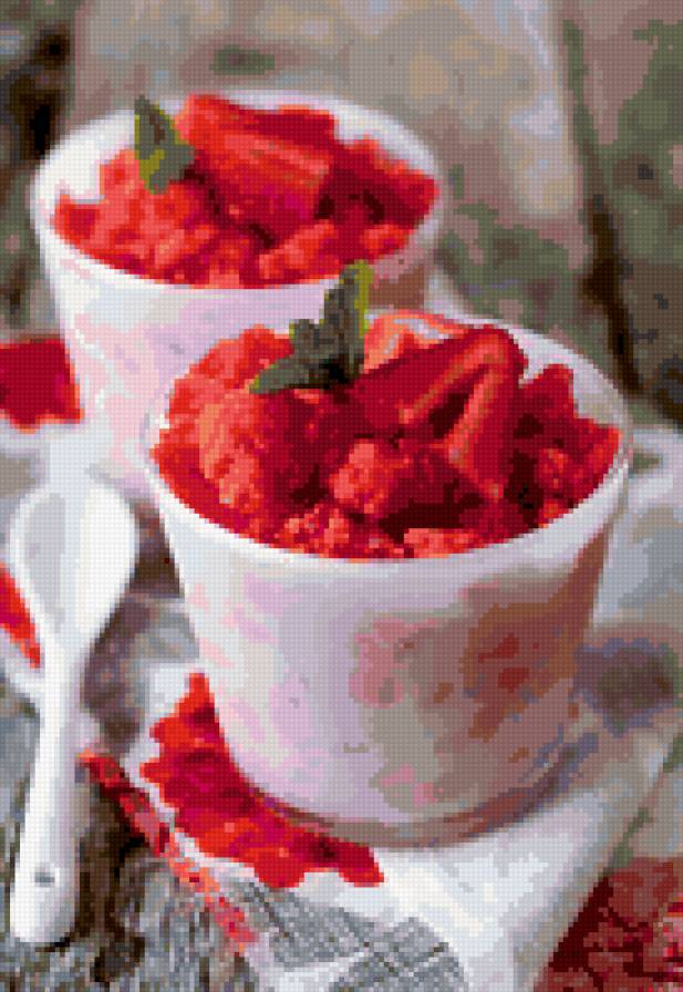 Клубничный коктейль - земляника, натюрморт, клубника, еда, красота - предпросмотр