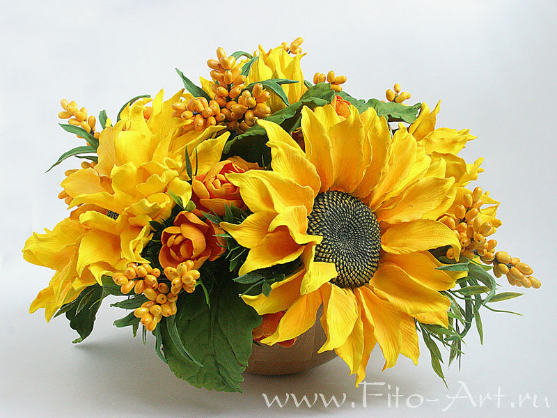 желтый - цветы - оригинал