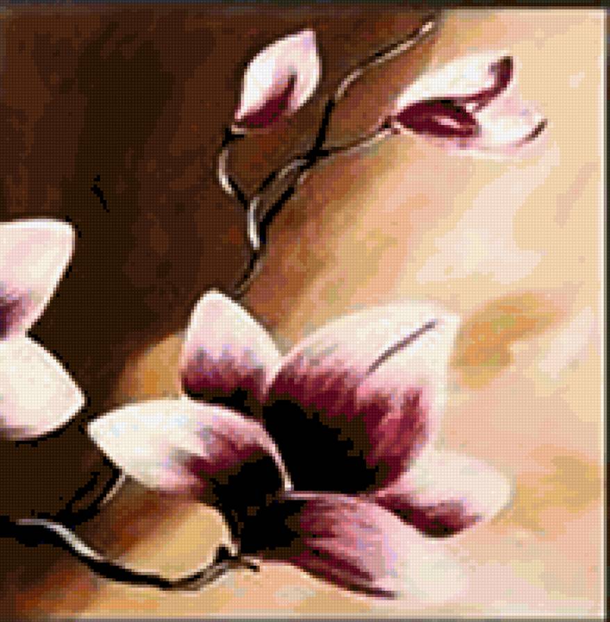 Триптих цветок ч3 - цветы, триптих - предпросмотр