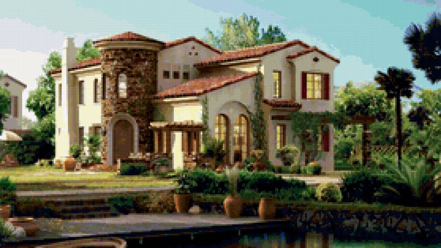 особняк - особняк, дом, замок, коттедж, домик - предпросмотр