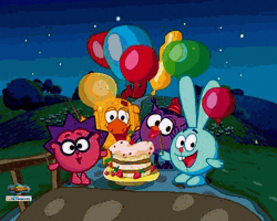 Смешарики - день рождения, смешарики - предпросмотр