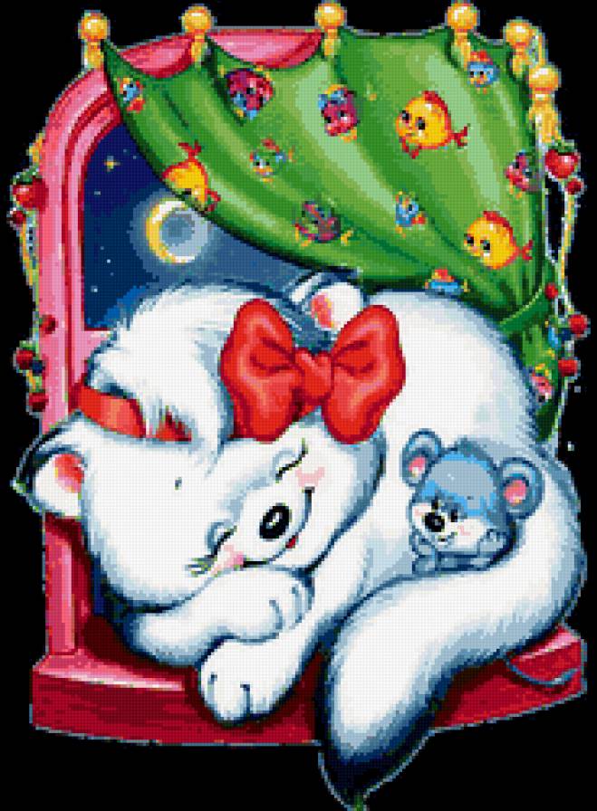 Кошка на окошке - мышка, кошечка, окно, сон - предпросмотр