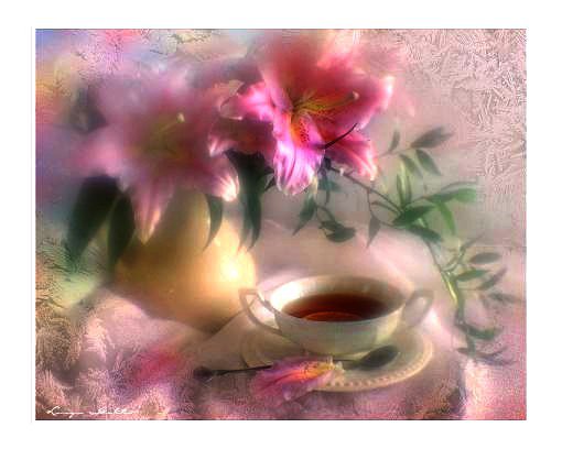 натюрморт с лилиями - оригинал