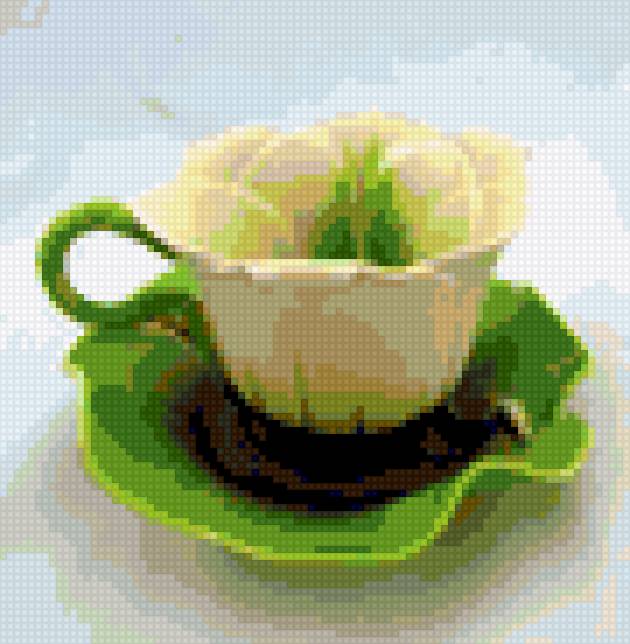 Чашечка - чашка, цветы, кухня - предпросмотр