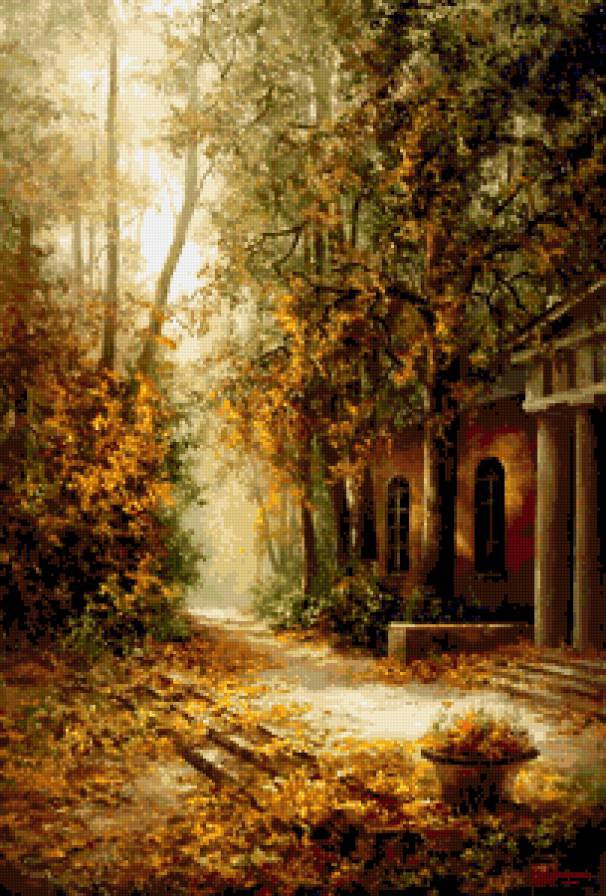 усадьба - природа - оригинал