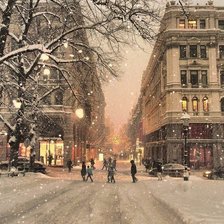 Оригинал схемы вышивки «Зима в Хельсинки» (№175948)