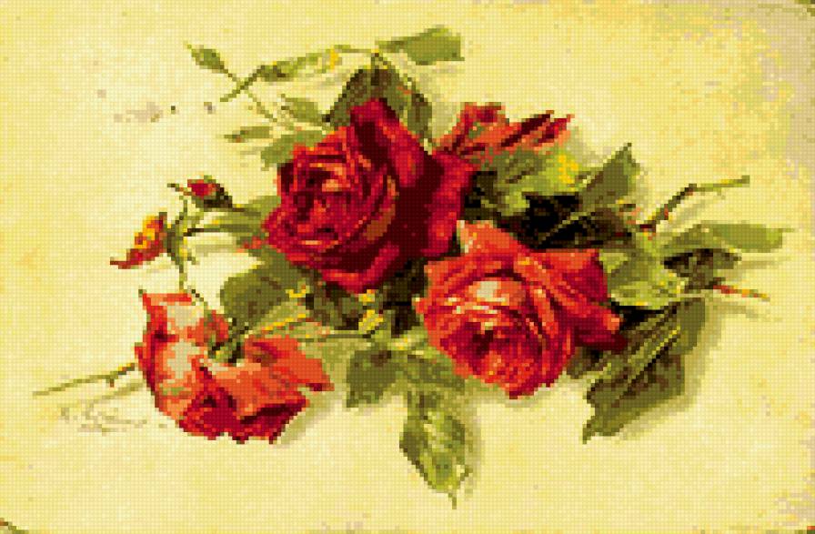 розы6 - цветы, букет, природа - предпросмотр